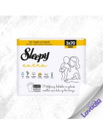 Sleepy Sensitive Islak Mendil 3x70 3lü Paket 210 Yaprak 