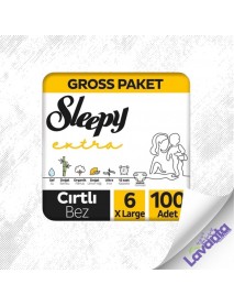 Sleepy Extra Günlük Aktivite Gross Paket Bebek Bezi 6 Numara Xlarge 100 Adet
