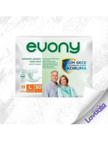 Evony Bel bantlı Yetişkin Bezi Extra Large 30 lu 