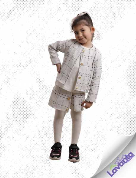 Digadik Kids Club 3’lü Kız Takım Elbise