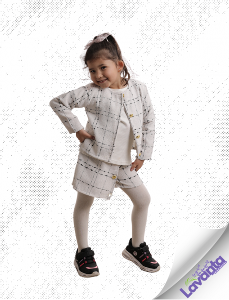 Digadik Kids Club 3’lü Kız Takım Elbise