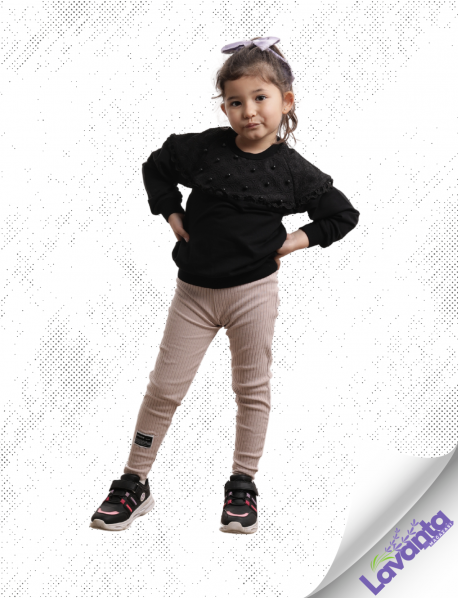 Pançiko Kız Dokuma Kışlık Sweat